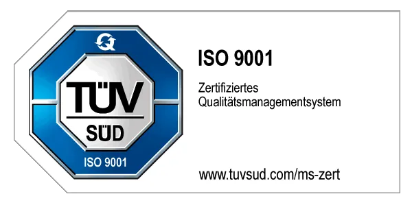 ISO 9001 – TÜV SÜD